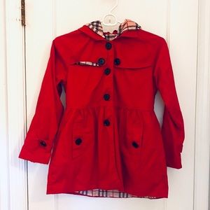 Burberry dupe jacket for kids